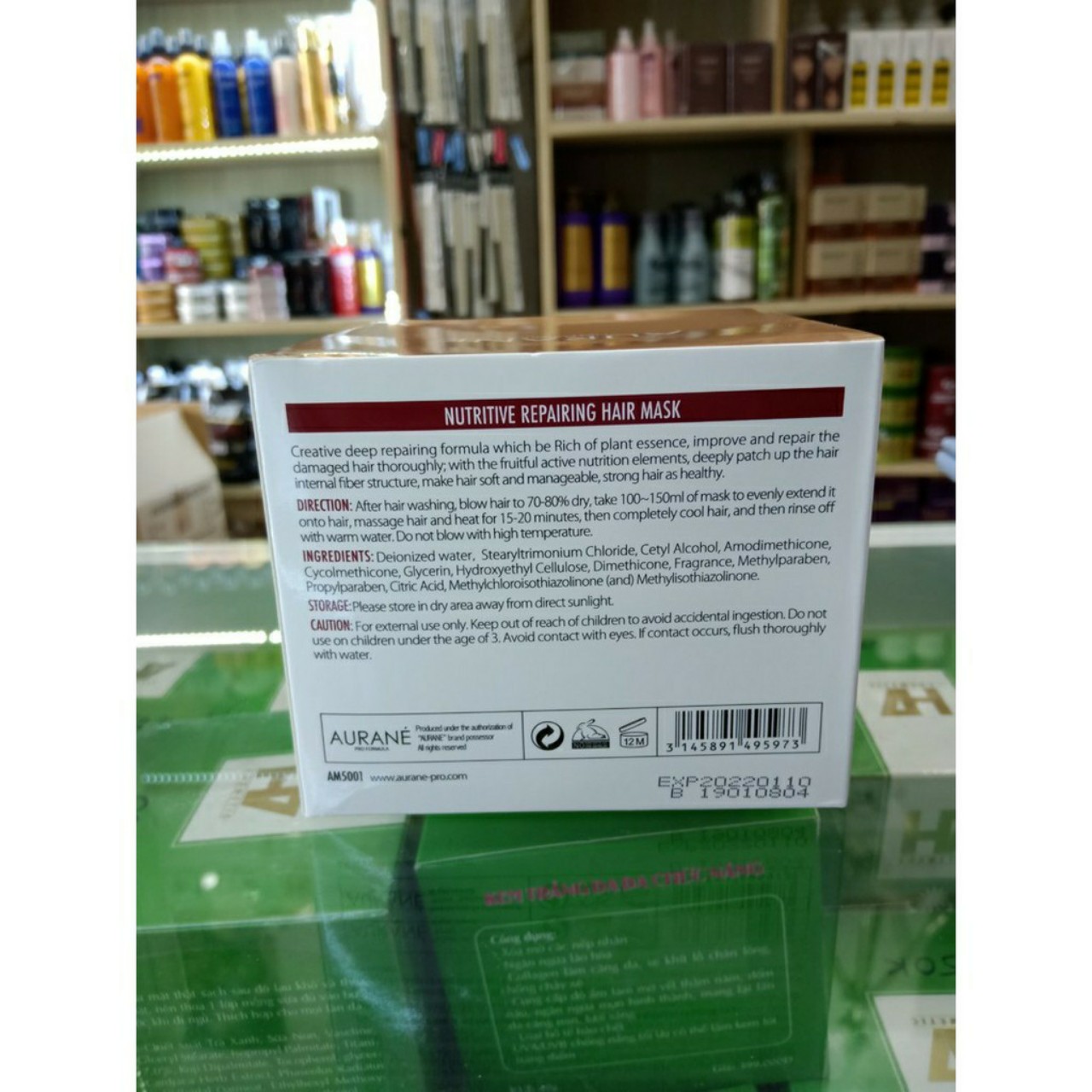 Hấp Dầu Phục Hổi Tóc Hư Tổn Aurane Nutritive Repairing 500ml
