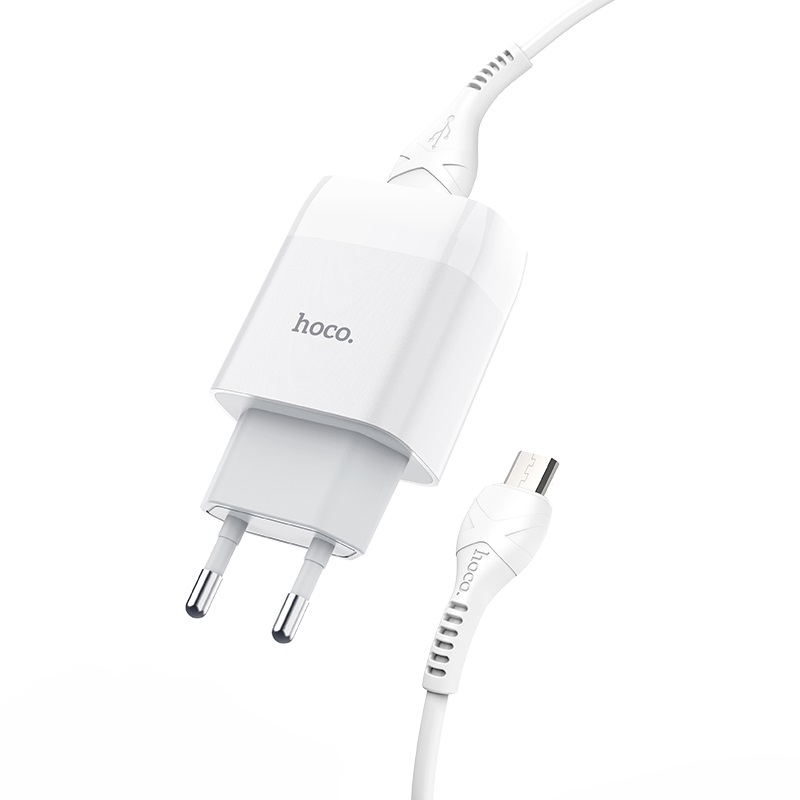 Bộ Sạc Dual USB Hoco C73/C73A  Micro USB 2.4A - Bộ Cốc Cáp Sạc - BH 12 Tháng