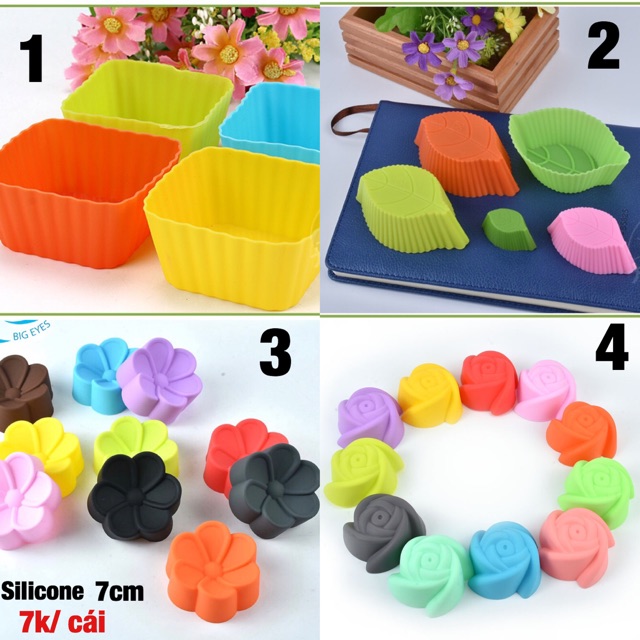 Khuôn nướng silicone loại 7cm