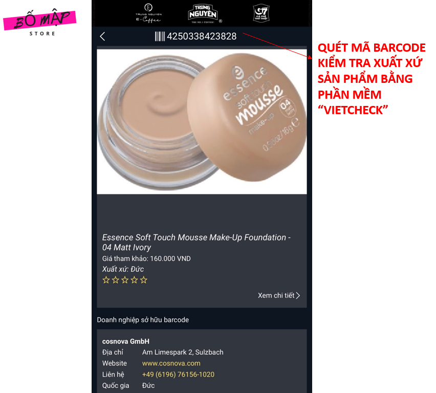[SALE] [CAM KẾT 100% CHÍNH HÃNG] PHẤN TƯƠI ĐỨC ESSENCE SOFT TOUCH MOUSSE MAKE UP 16g