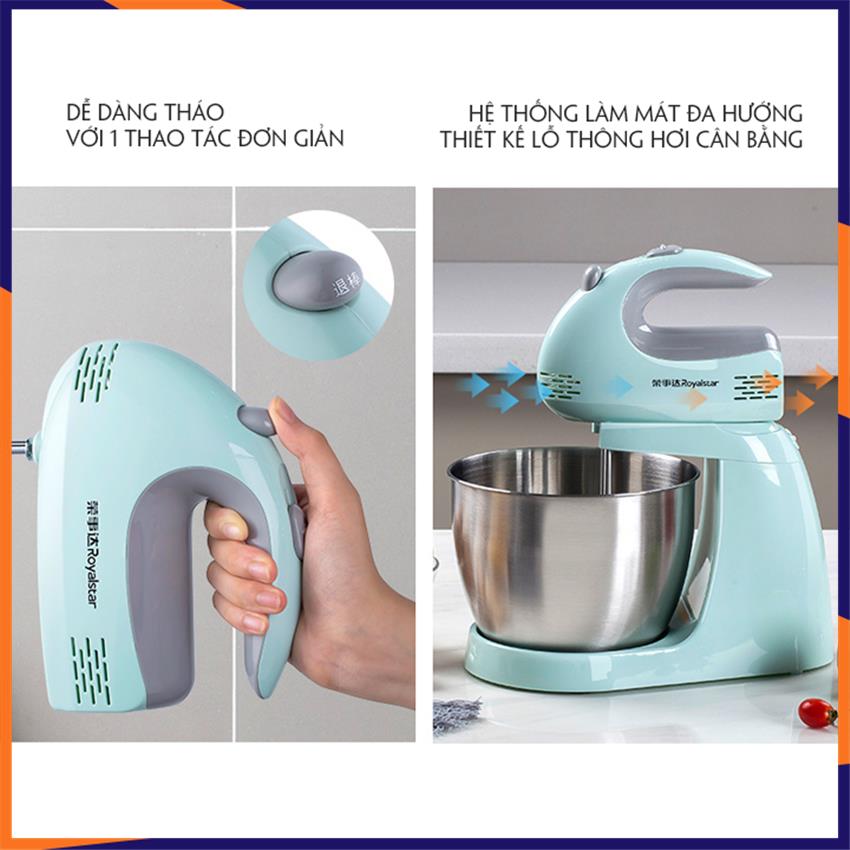 Máy đánh trứng, trộn bột cầm tay( dạng đứng) công suất 150W, 5 cấp độ