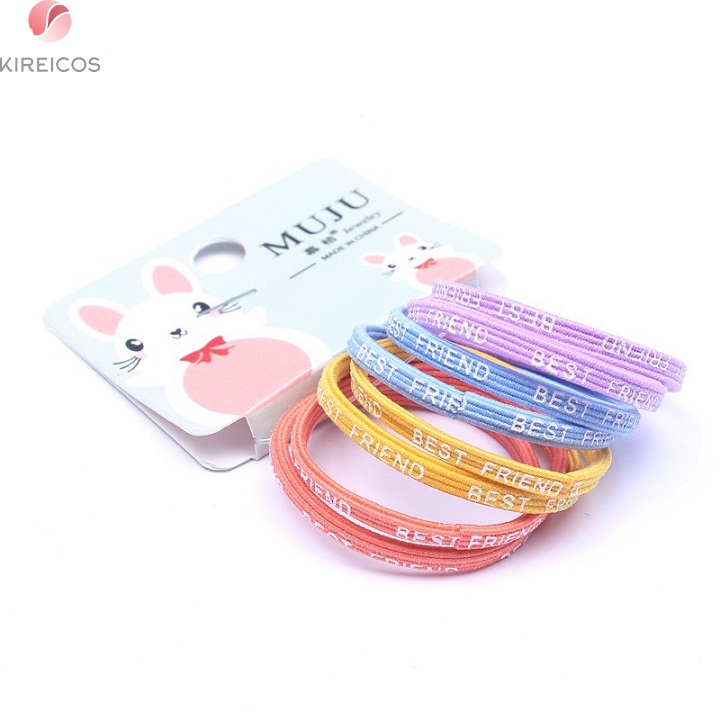 [HCM]Set 8 Dây Cột Tóc Cho Bé Nhiều Màu - kireicos