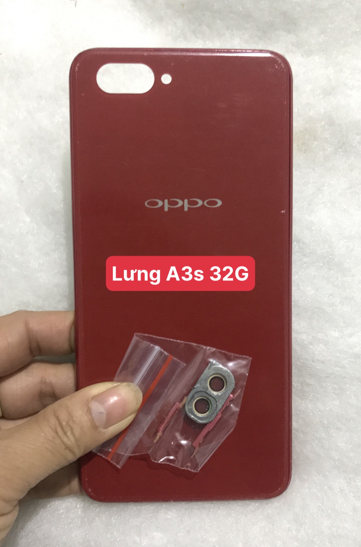 Nắp Lưng Oppo A3s 32G ( bản có lỗ trọc sim phía trên)