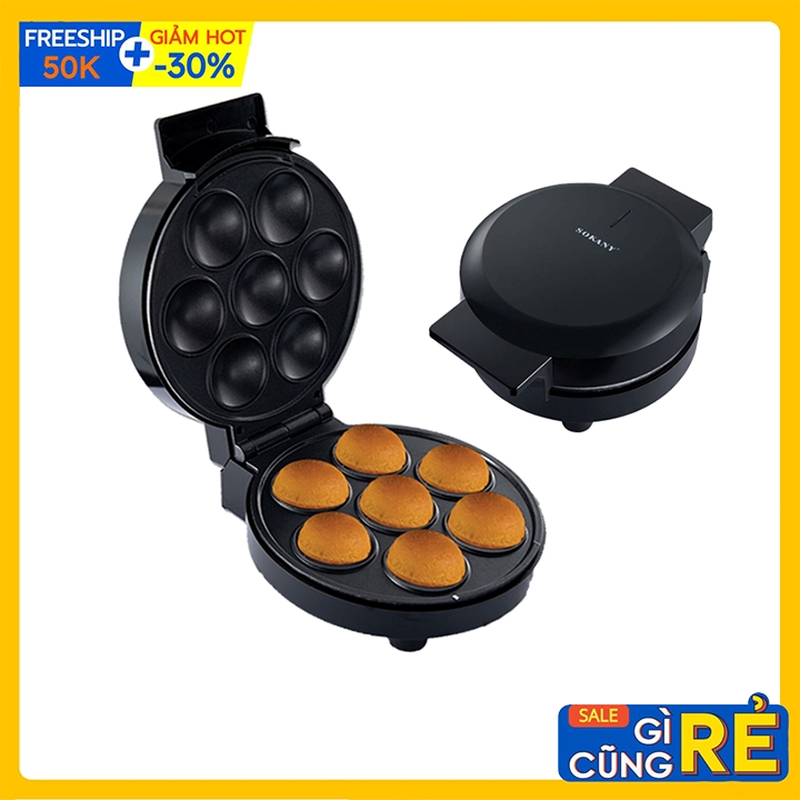 Máy làm bánh trứng, bánh bông lan cake sokany 7 lỗ