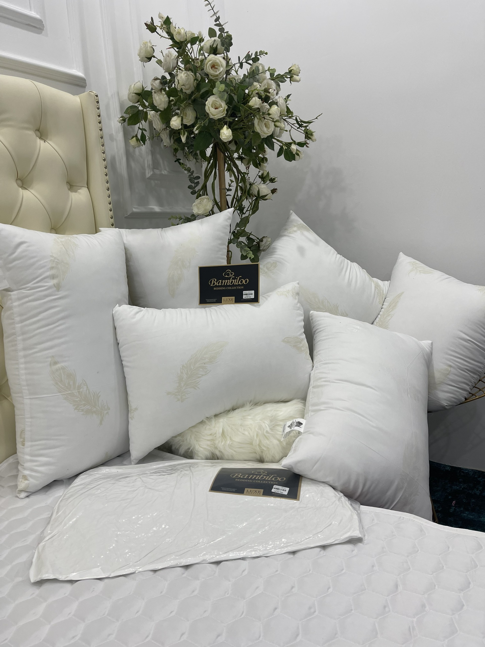 Ruột Gối Vuông Trơn Kích Thước 45 x 45cm