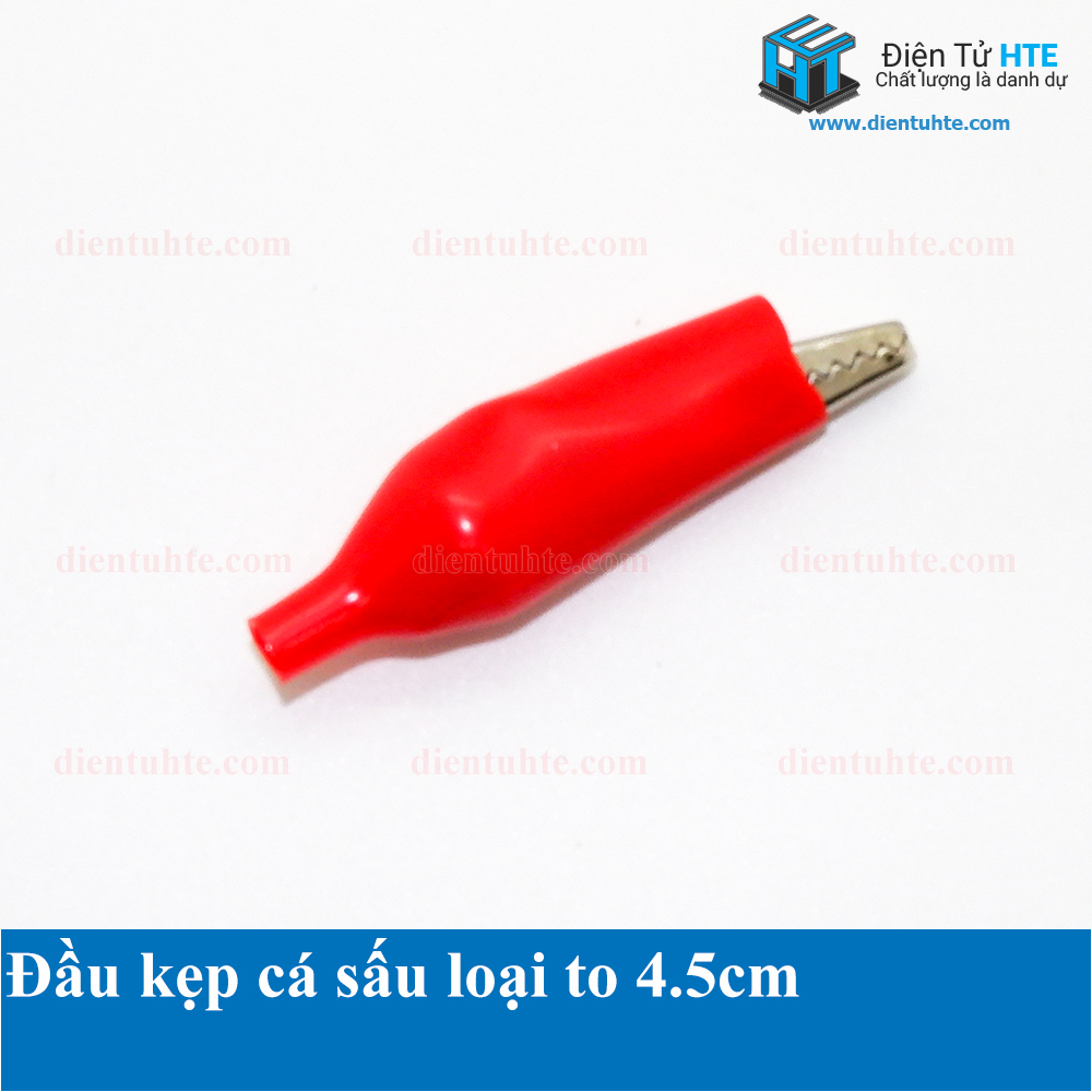 Đầu kẹp cá sấu Đen + Đỏ 28mm 35mm 45mm