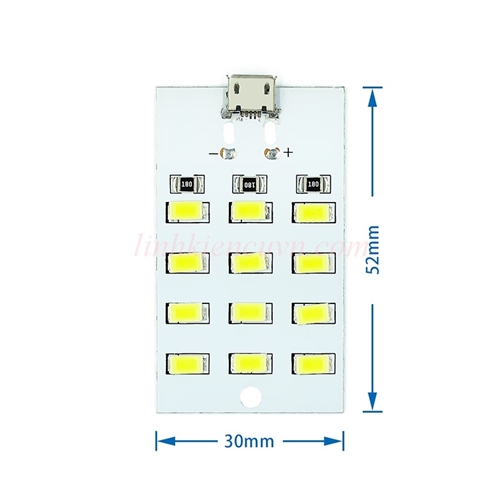 Module Đèn LED Siêu Sáng Nguồn 5V Micro USB