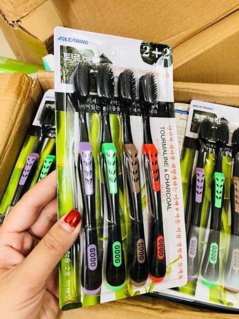 VỈ 4 BÀN CHẢI ĐÁNH RĂNG