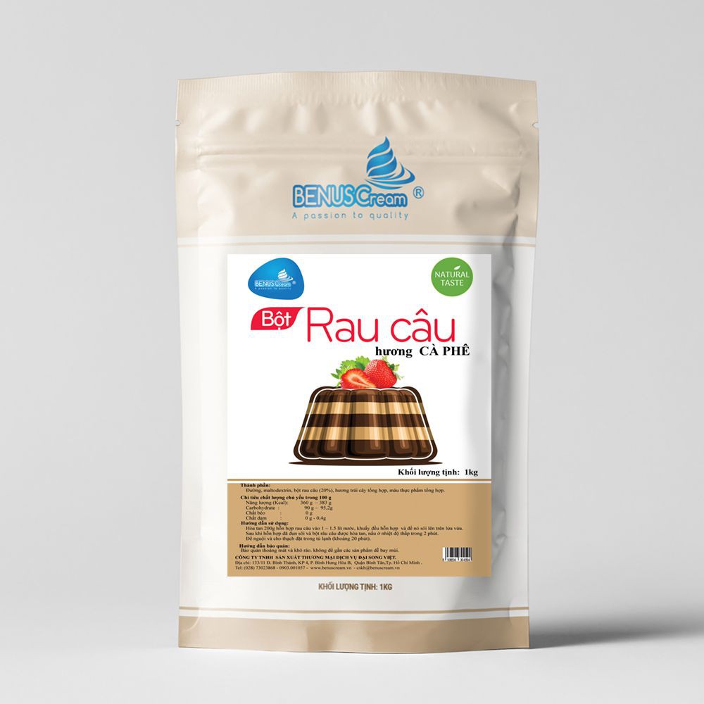 Bột Rau Câu Pha Sẵn BENUSCream - 1kg/ Túi