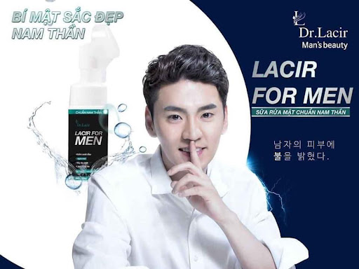 Sữa rửa mặt nam than hoạt tính Dr Lacir 150ml