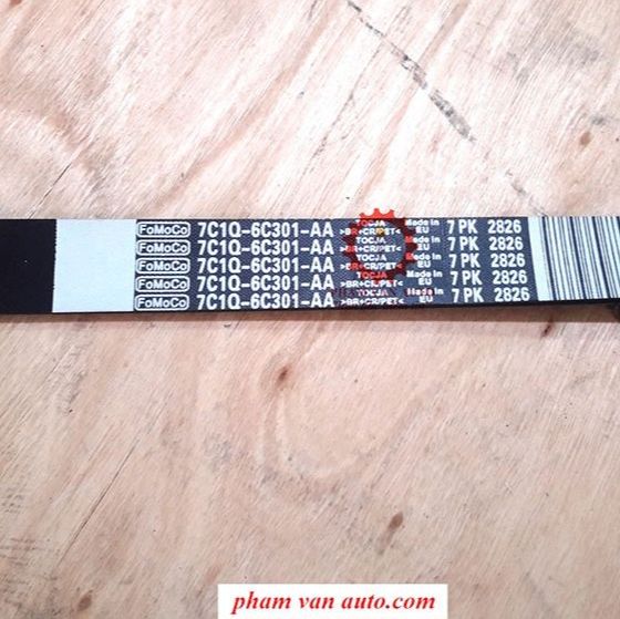 Dây curoa tổng ford transit 2011 - 2013 hàng cao cấp 7pk2826, dây belt ô tô
