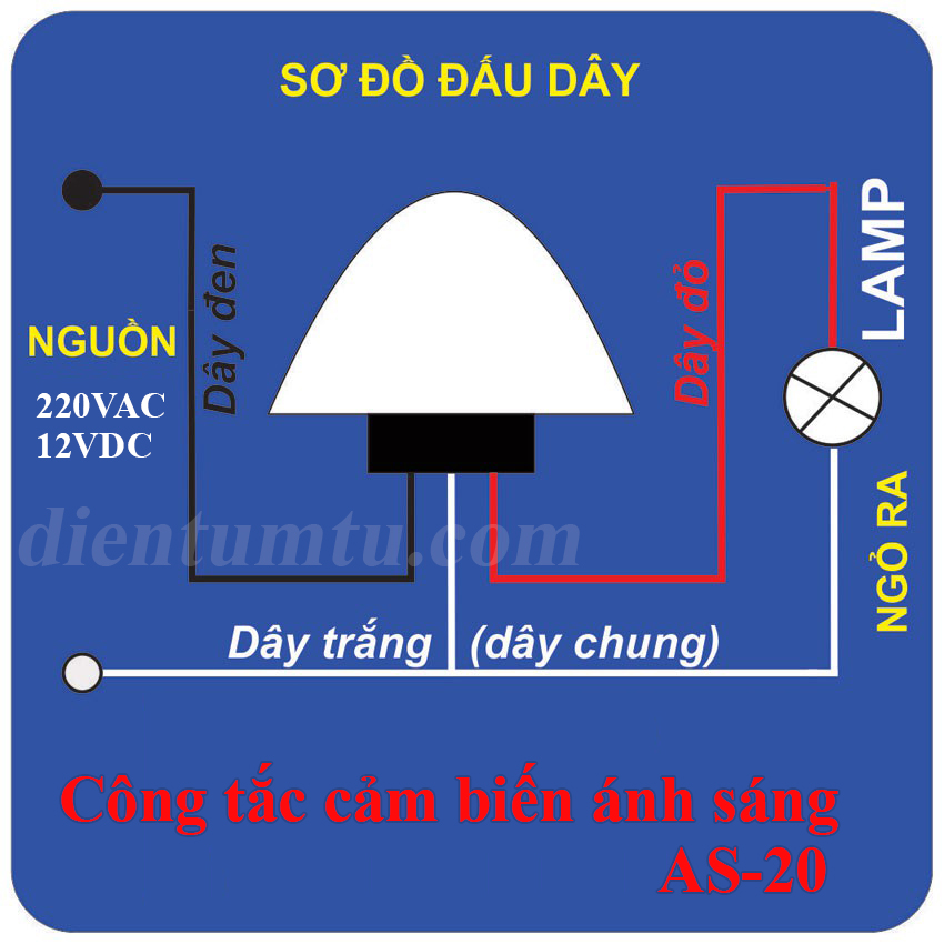 Công tắc cảm biến ánh sáng AS-20