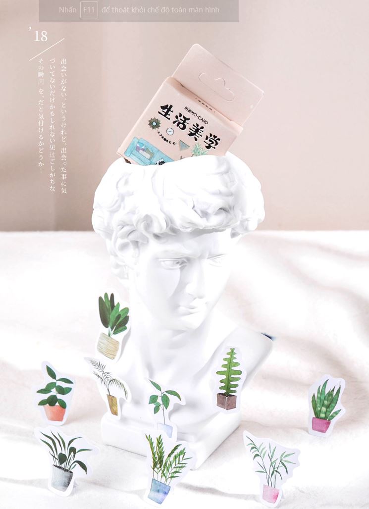 Bộ 45 Sticker Cây Cảnh E116