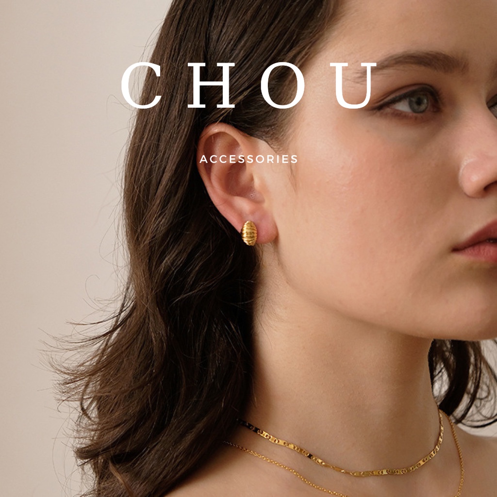 Bông Tai S925 Croissant Mini  | CHOU ACCESSORIES |