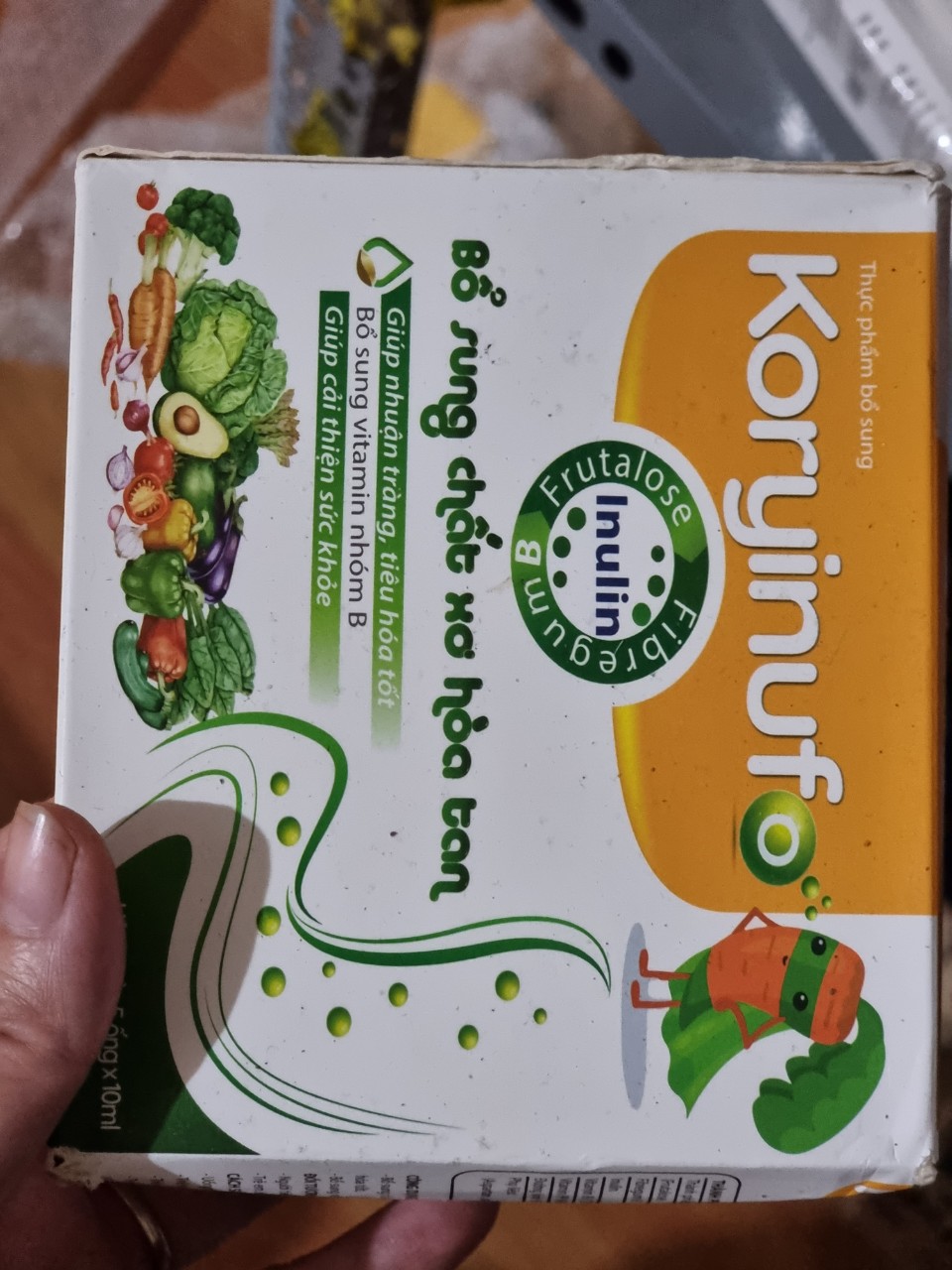 Chất xơ hòa tan Fiber Food rau diếp cá giảm táo bón ở trẻ em và người lớn  giảm trĩ táo bón hôp 20 gói x 3 gam