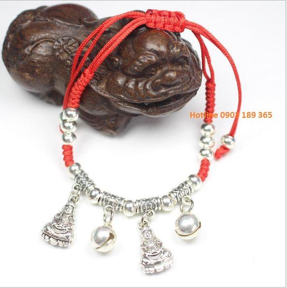 [HCM]Combo 2 Vòng tay dây đỏ handmade Phật Bà phong thủy