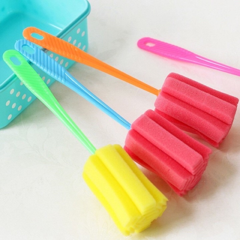 Que cọ rửa cốc, ly, bình sữa bằng bọt biển cao cấp
