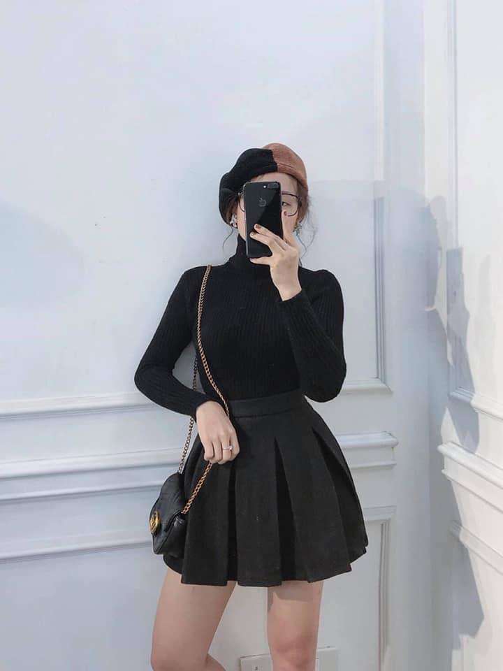 [HCM]AO THUN GÂN CỔ CAO TAY DÀI SIÊU HOT M002