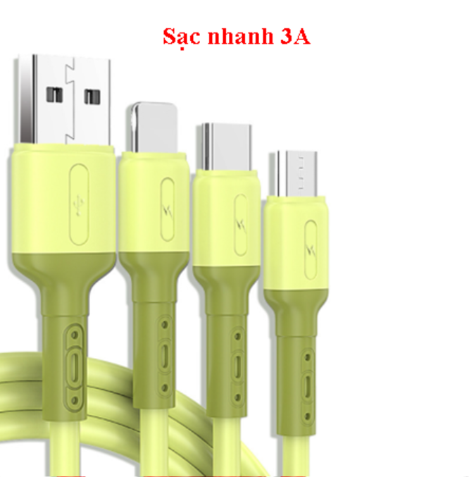 Dây cáp sạc nhanh cao cấp cổng Micro USB / Lightning / Type C