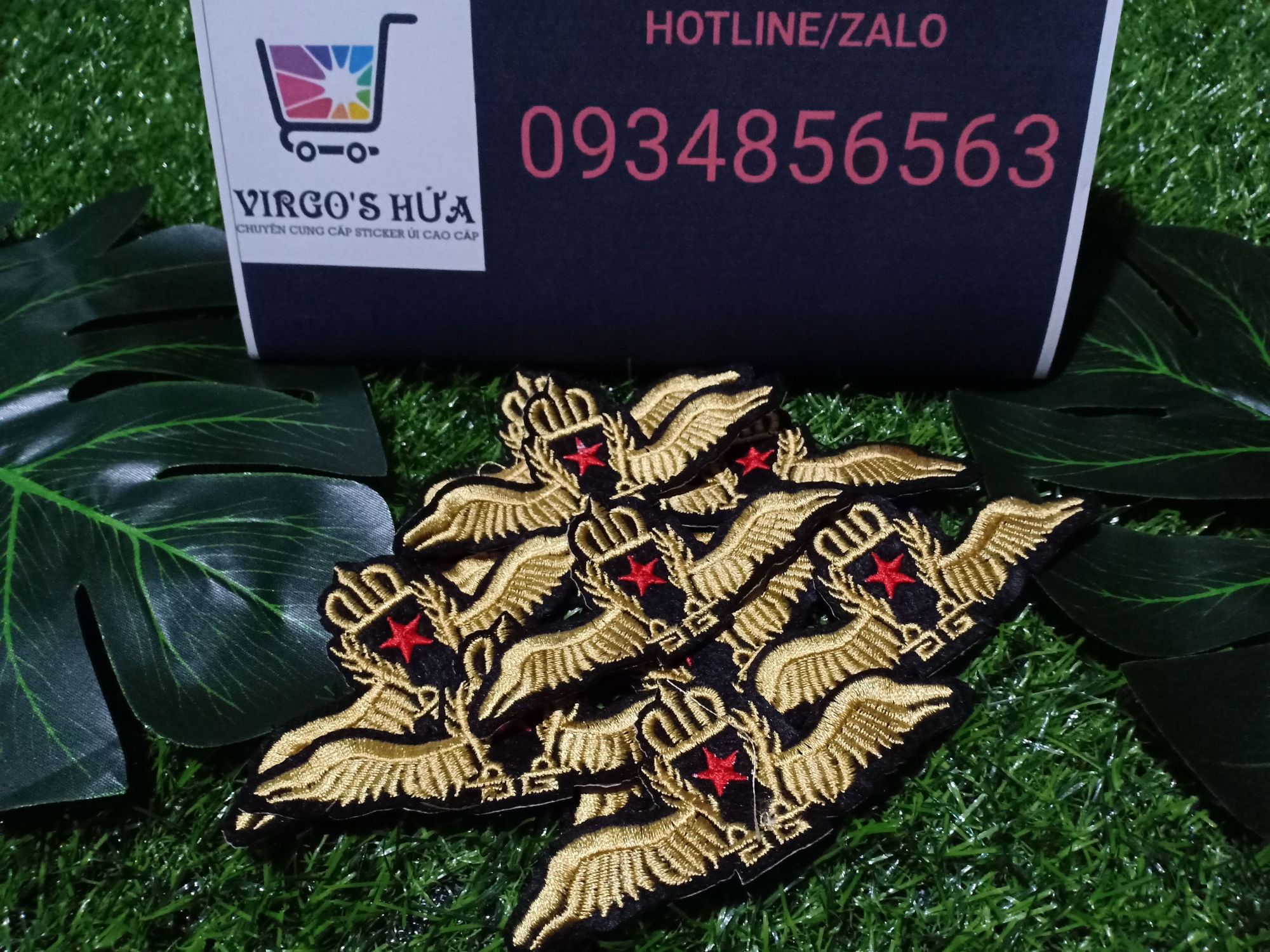 Huy Hiệu Thêu LOGO Quần Áo Nam Nữ