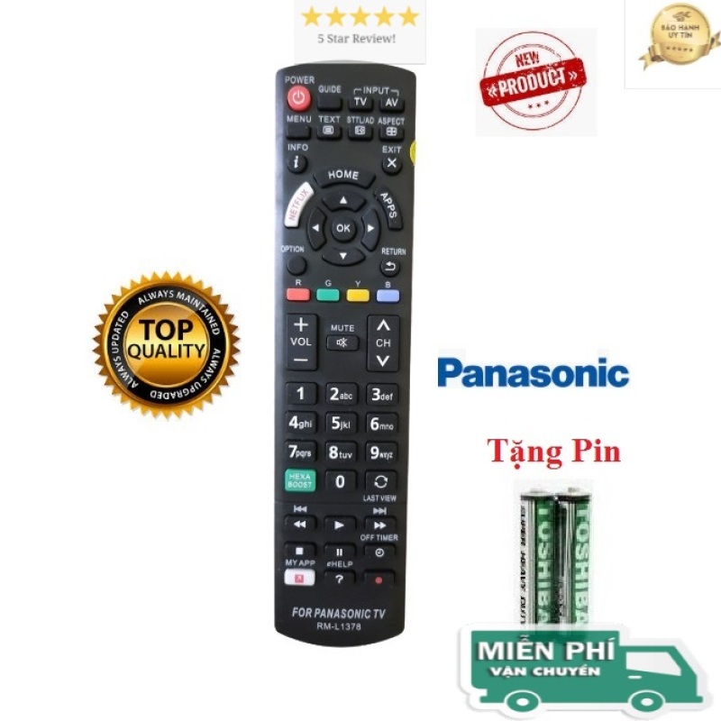 Bảng giá Điều khiển tivi Panasonic RM-L1268 - Hàng tốt- ALEX - TẶNG KÈM PIN