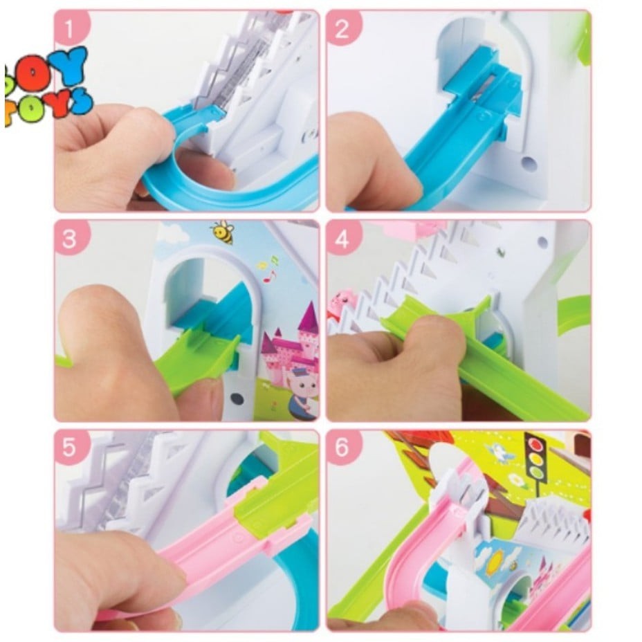Cầu trượt heo peppa leo thang đồ chơi cho bé