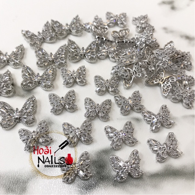 Bướm đá đính móng tay(1 con) Phụ kiện Nail