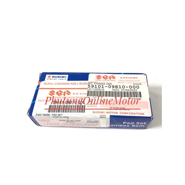 Bố thắng đĩa trước( má phanh trước) suzuki Address 110