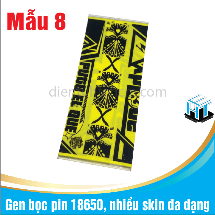 COMBO 4 Gen bọc pin 18650, nhiều skin đa dạng(SET 4 CÁI)