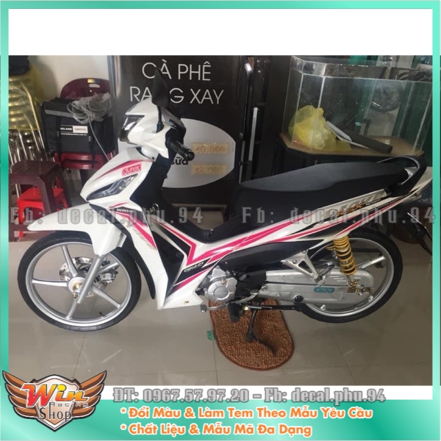 Tem rời wave rsx trắng hồng