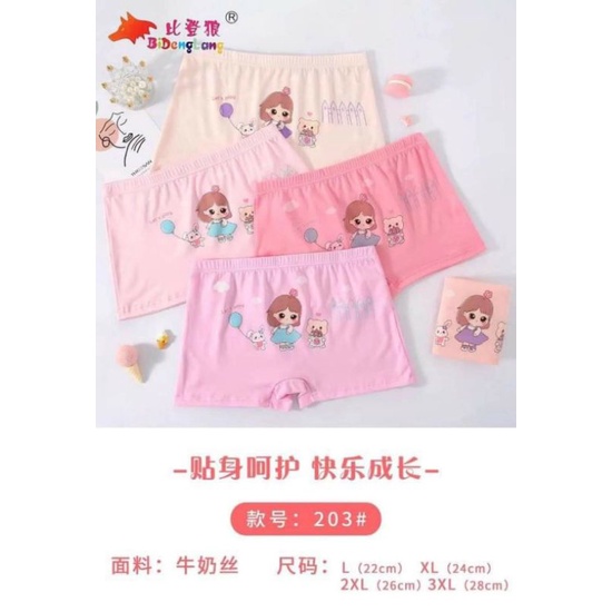 Quần chip đùi QC cho bé gái (8-30kg)