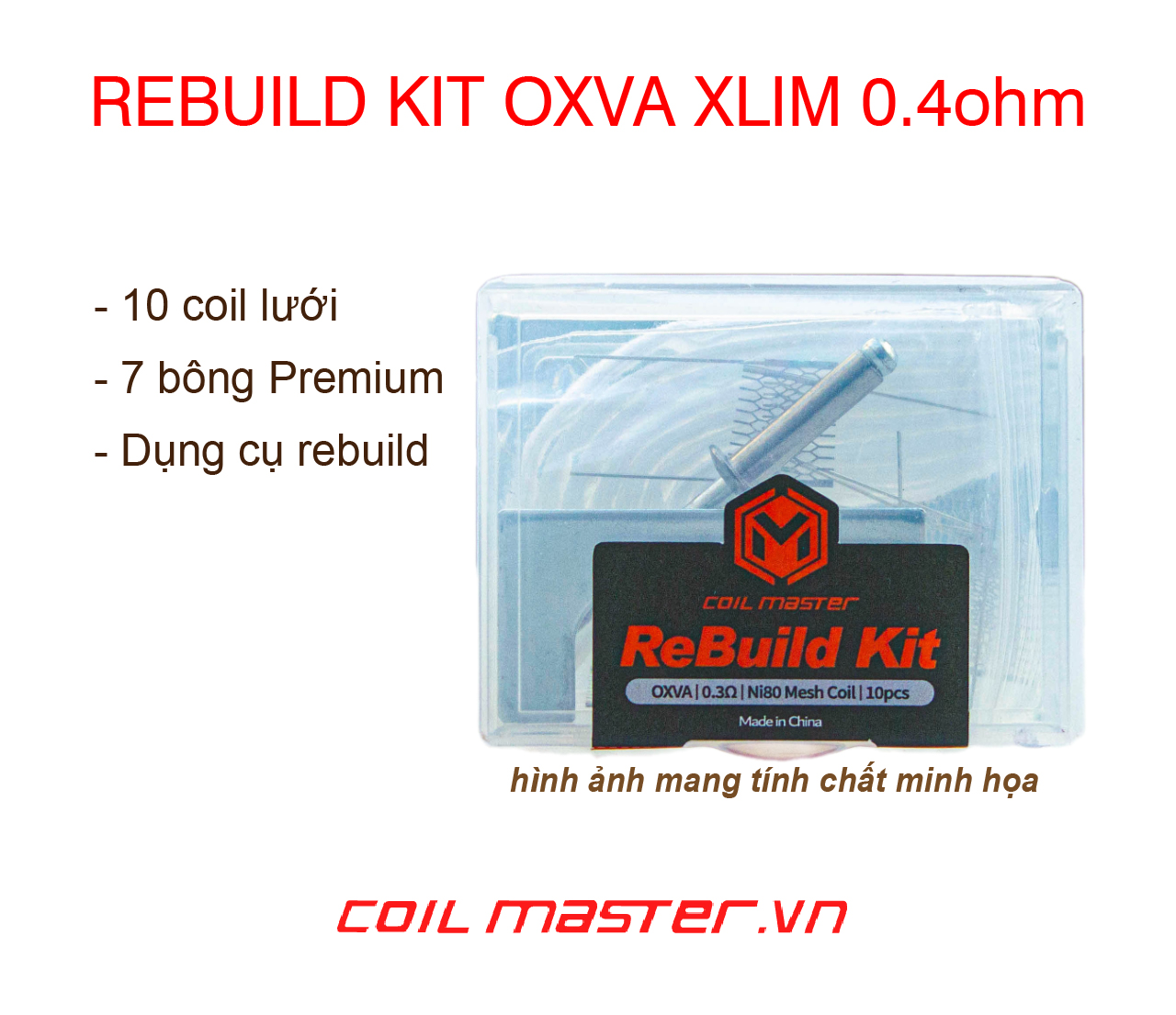 Bộ Rebuild Kit - Rebuilld Kit Coil Master