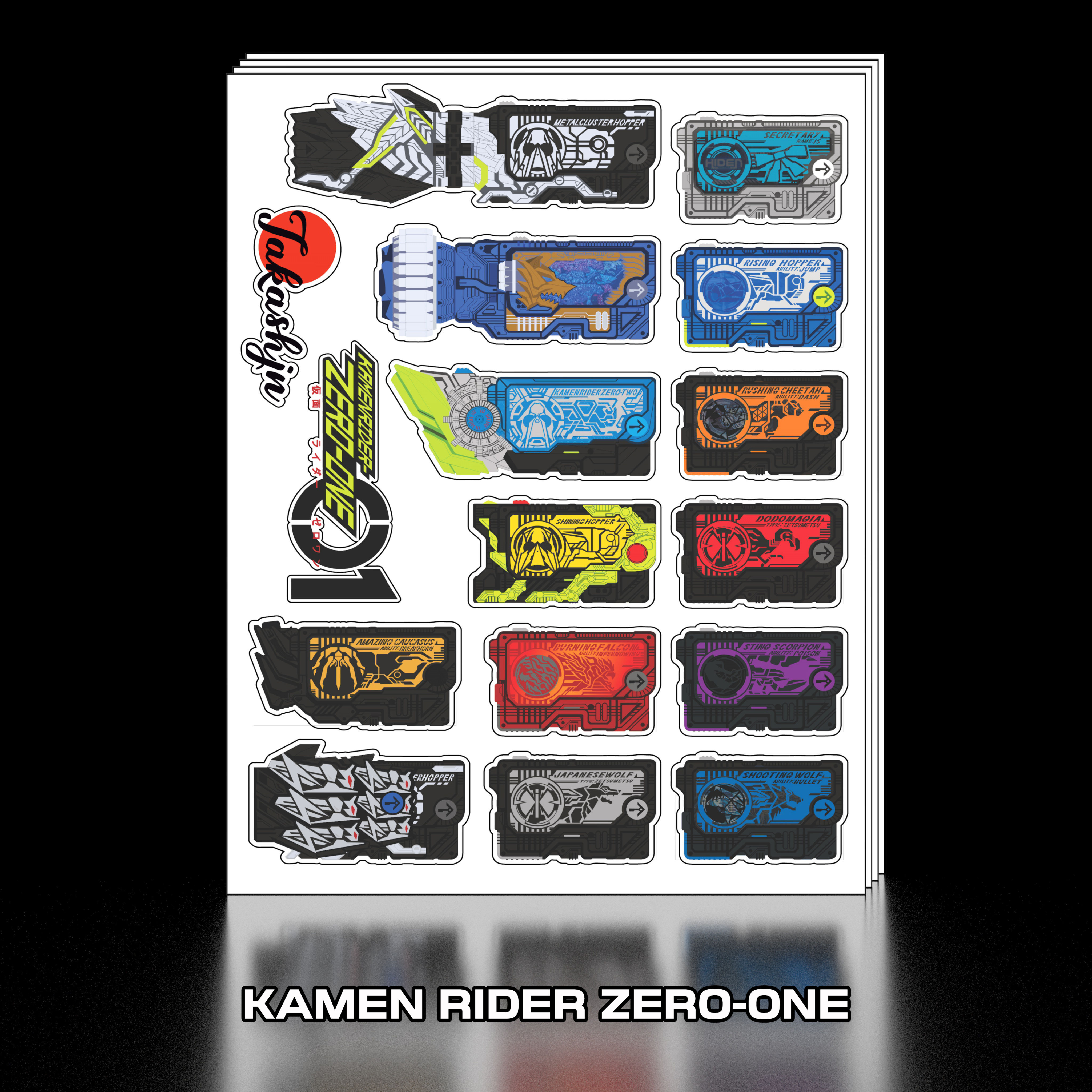Sticker Decal dán Kamen Rider