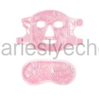 2pcs Gel hạt mặt & Mặt nạ mắt Kit nónglạnh mặt nạ làm mát băngnhiệt mặt gói mắt trị liệu cho mắt sưng húp, đau nửa đầu, đau đầu, giảm đau với mềm trở lại t