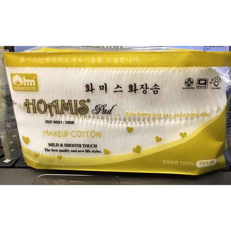 Bông tẩy trang cao cấp Hoamis Pad Makeup Cotton