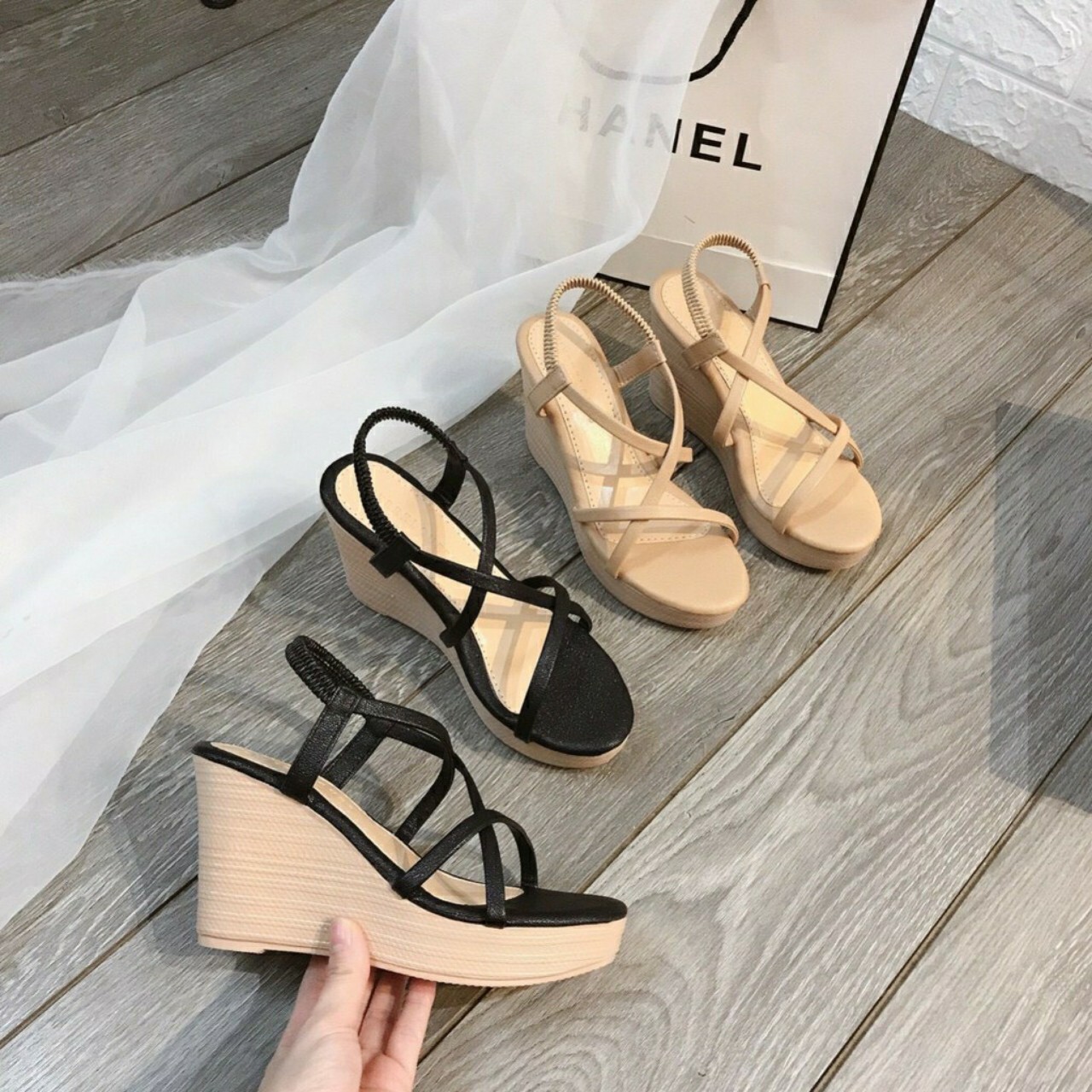 [HCM]Giày đế xuồng quai dây sành điệu