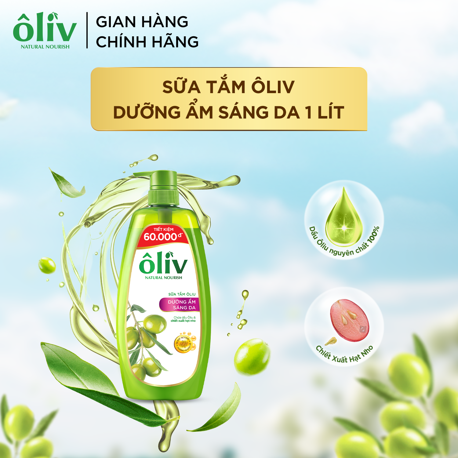 [Có Phiên Bản Túi Sữa Tắm Tiết Kiệm 800ml] Sữa Tắm Dưỡng Da Ôliv Dưỡng Ẩm 250ml/650ml/800ml/1L