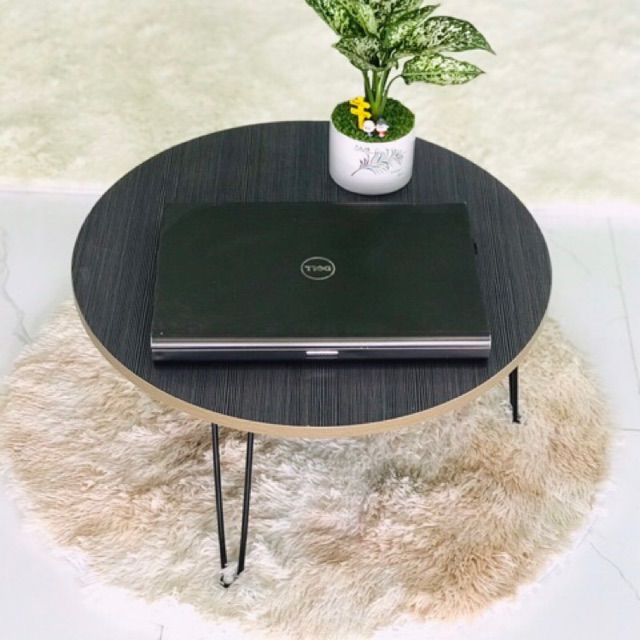 Giá sỉ] Bàn Tròn gỗ MDF 60cm Chân Xếp Gọn