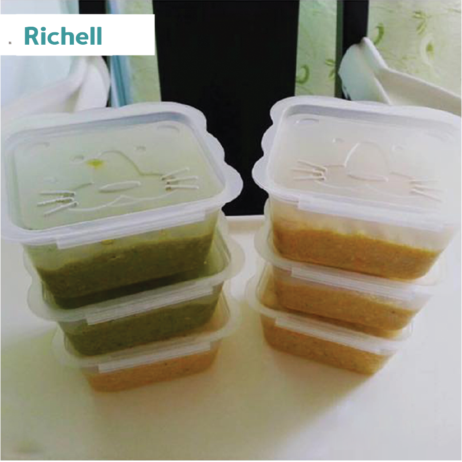 BỘ HỘP TRỮ THỨC ĂN DẶM RICHELL (150ML-6C)