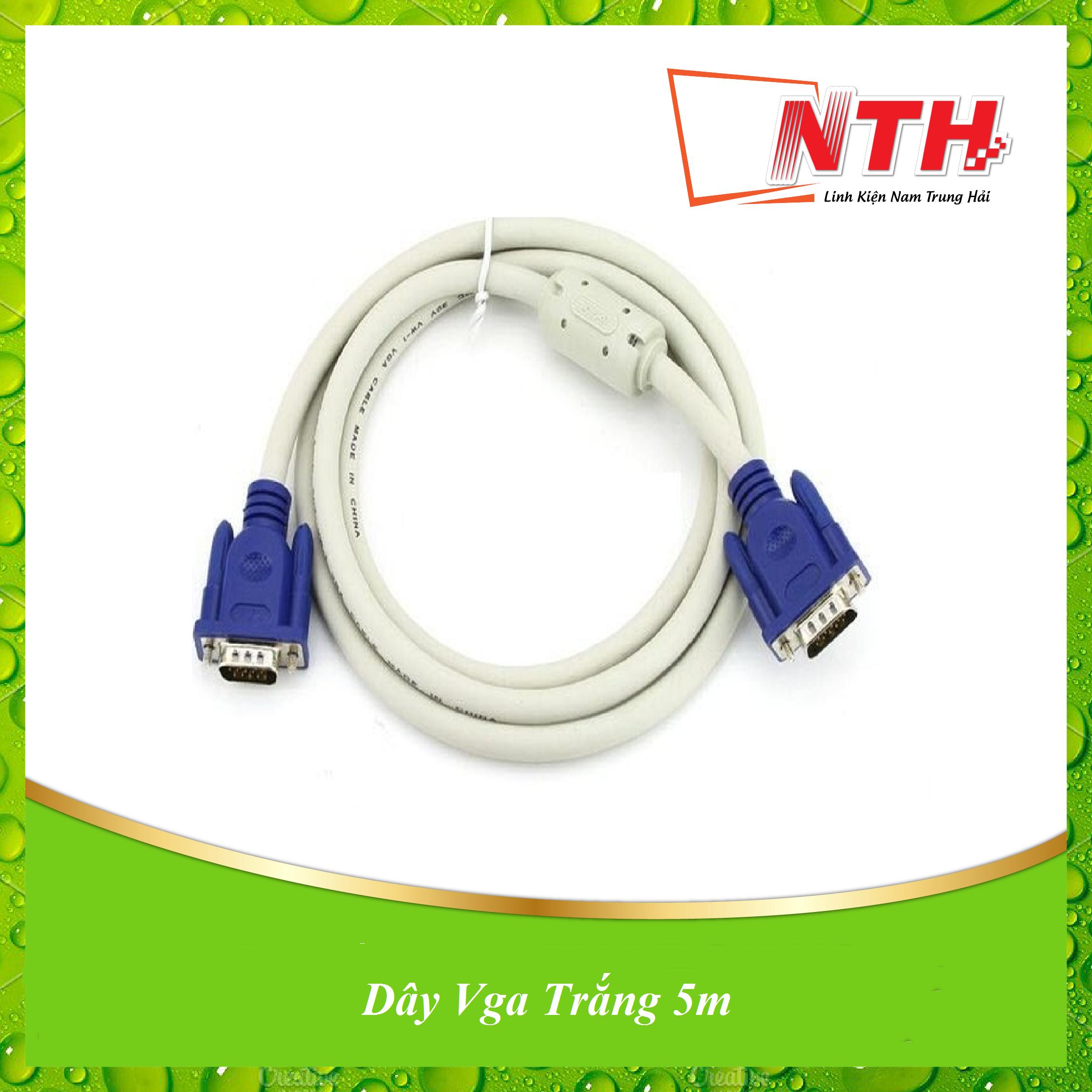 [HCM]Dây Vga Trắng 5m