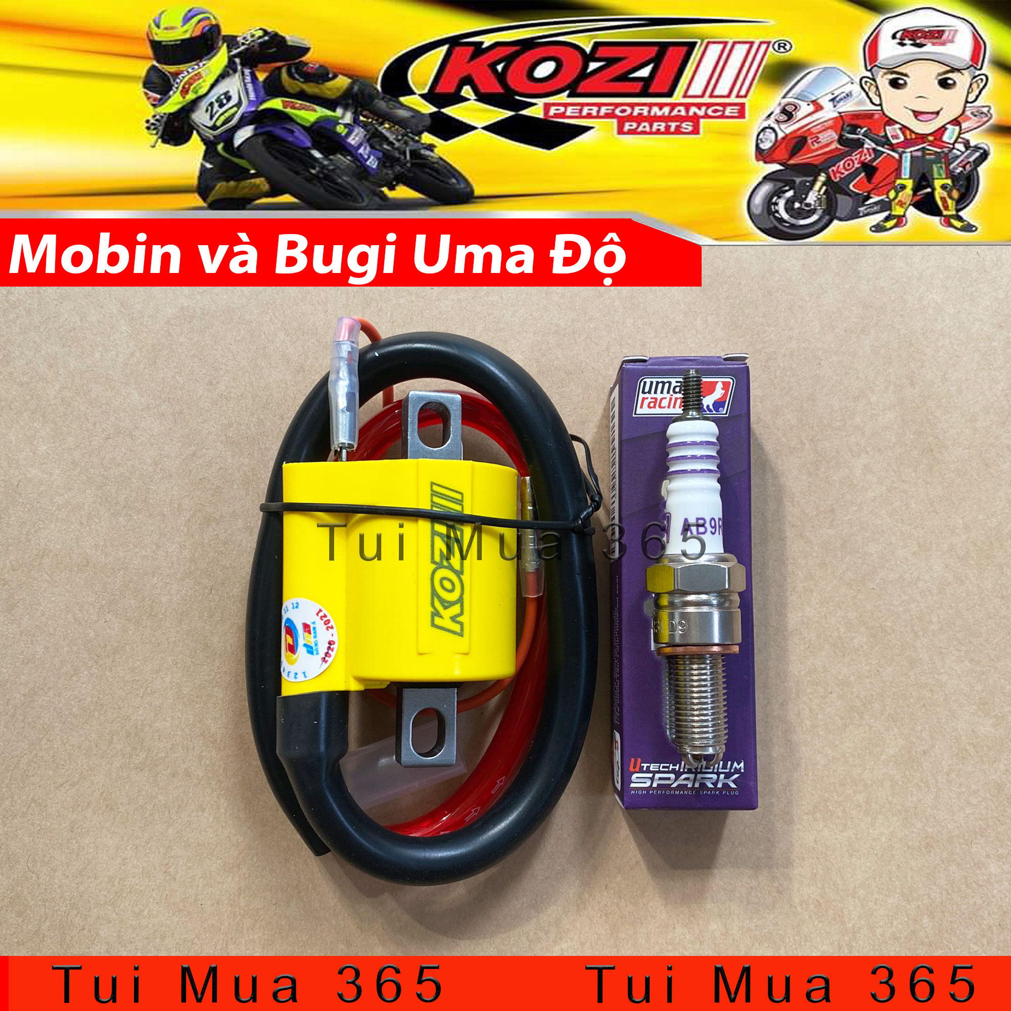 [HCM]Combo Mobin Sườn FI và Bugi Uma WINNER 150 SONIC 150 - KOZI Malaysia