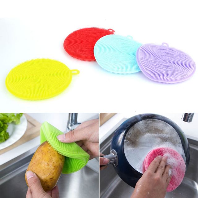 Miếng Rửa Chén Silicon Siêu Bền Sạch