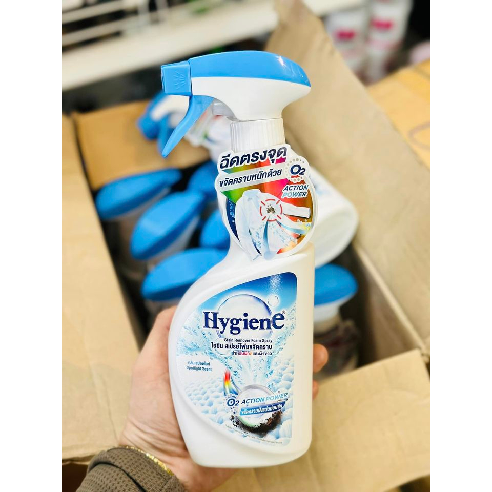 Xịt tẩy quần áo hygiene 500ml thái lan