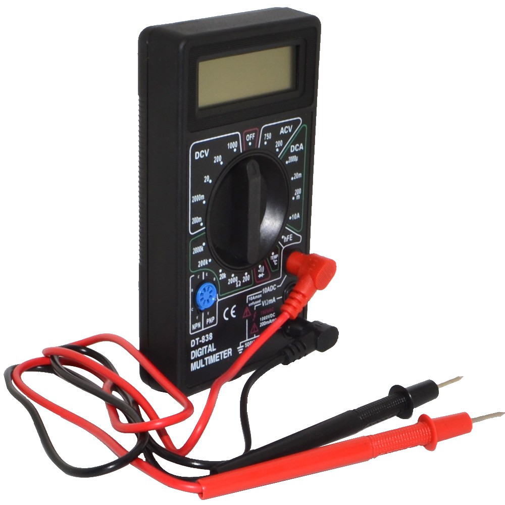 Đồng Hồ Đo Điện Vạn Năng Mini Dt-838