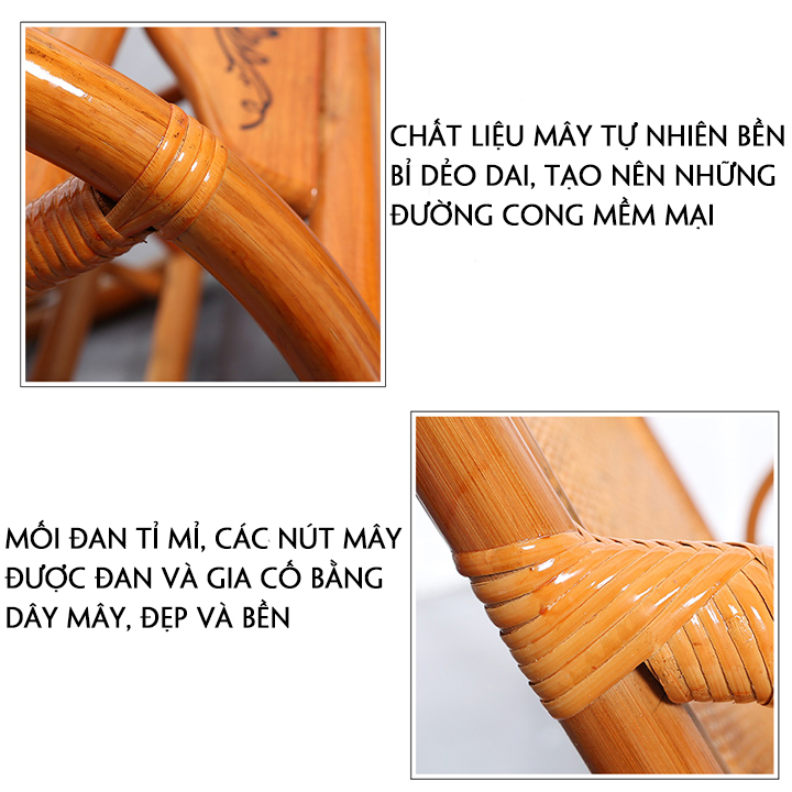 Ghế mây bập bênh thư giãn
