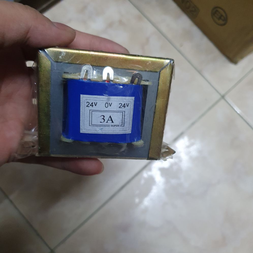 biến áp 3A đối xứng 24v 0v 24v