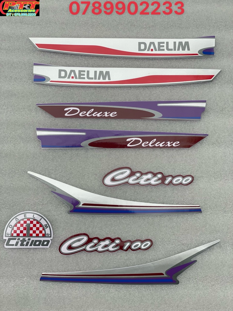 BỘ TEM XE CITI DAELIM 100