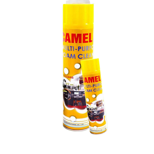 Chai xịt tẩy vệ sinh nội thất ô tô dạng bọt camel foam cleaner 650ml - smart car