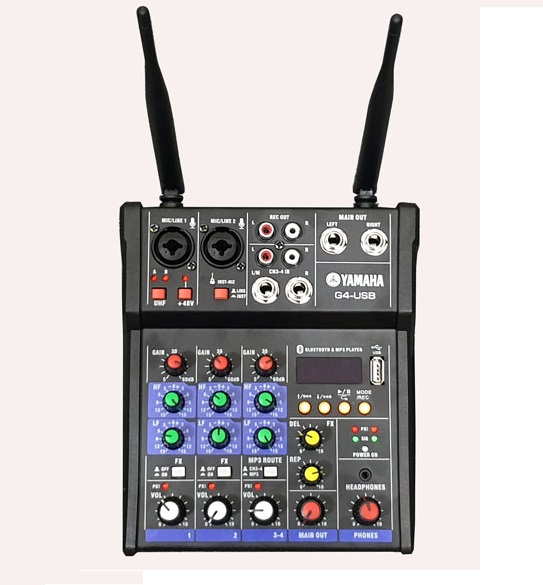[HCM]Bộ Mixer Yamaha G4-USB kèm cặp micro không dây