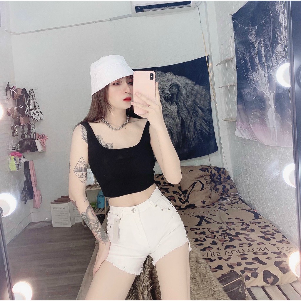 Áo 2 dây croptop hở lưng 2023 House